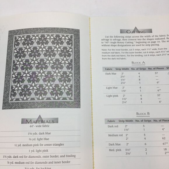 Vintage 1995 Patchwork Place Trouble Free Triangles Gayle Bong 11 Quilt Patterns - Picture 11 of 15